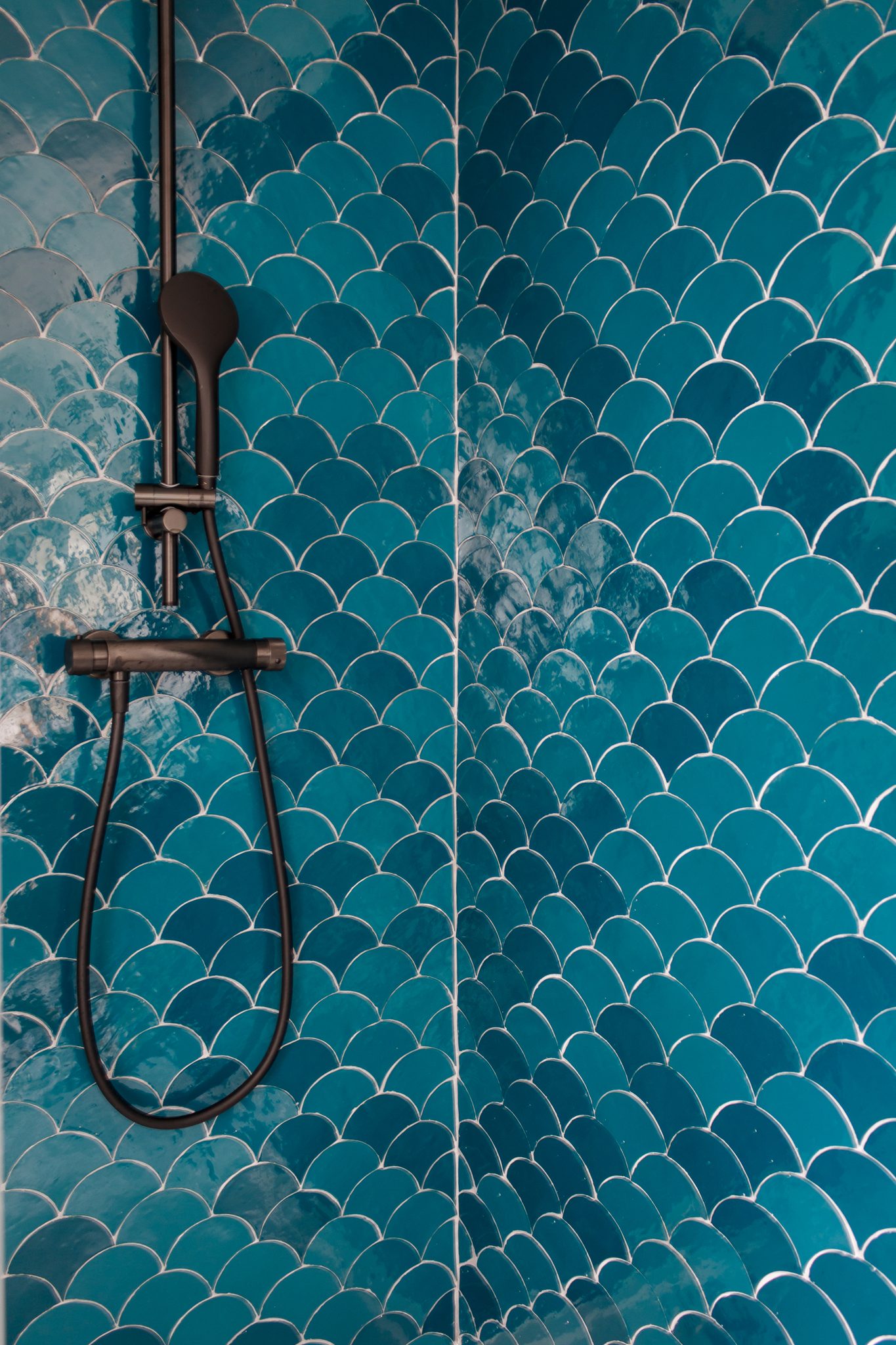 Salle de bain – douche en zellige Salle de bain – douche en zellige