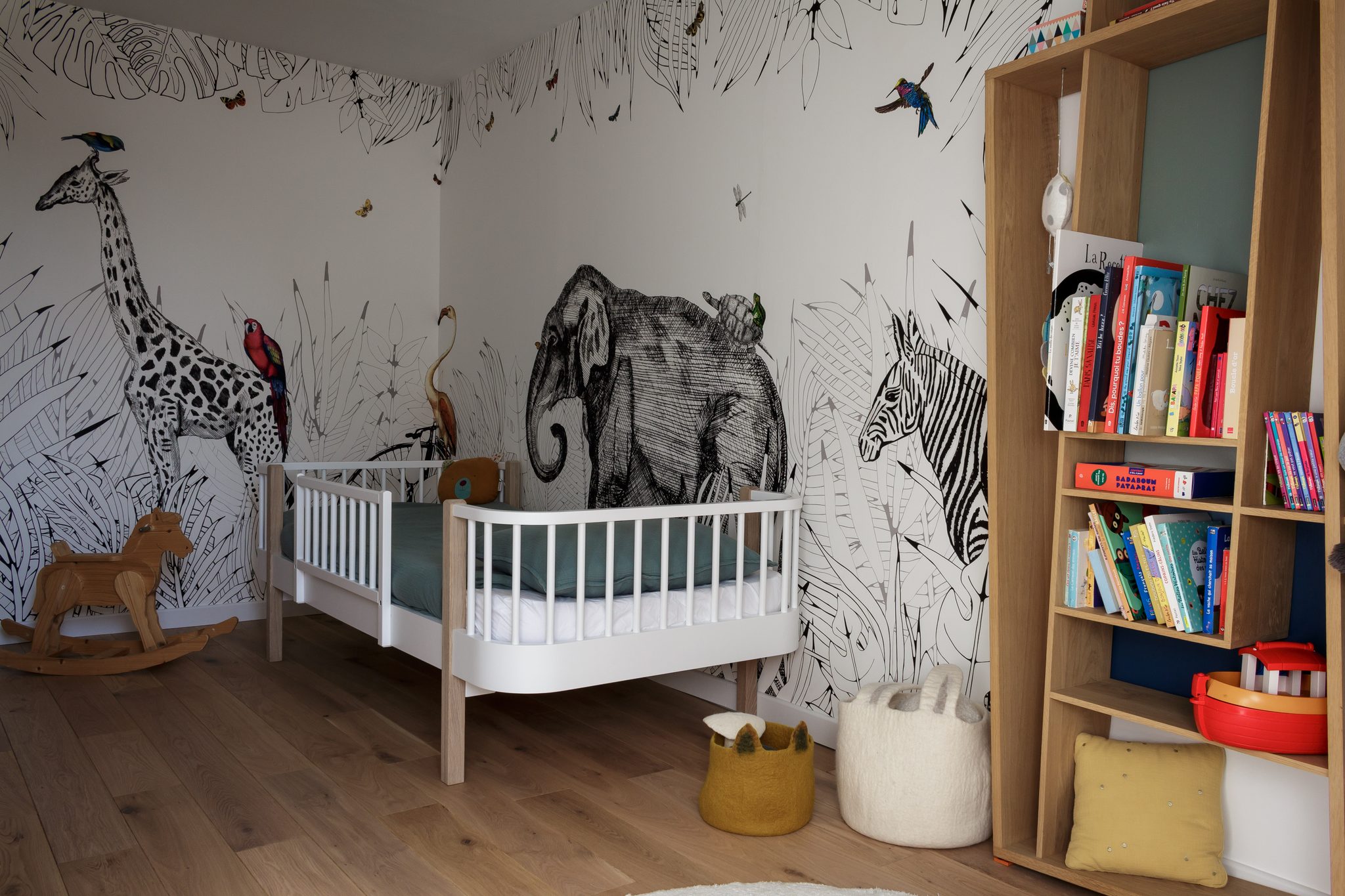 Chambre d’enfant – papier peint savane Chambre d’enfant – papier peint savane