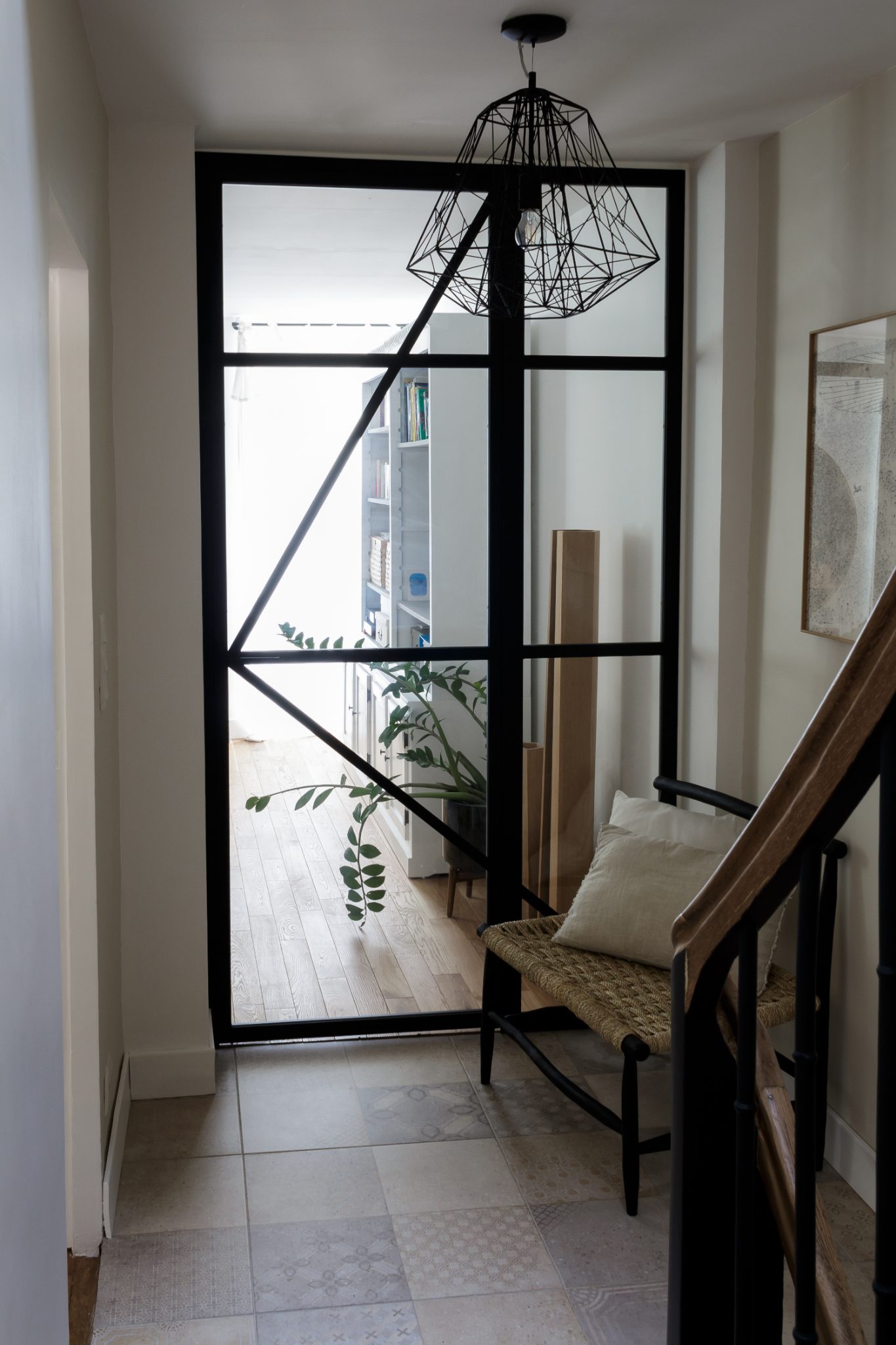 Palier – porte-verrière Palier – porte-verrière