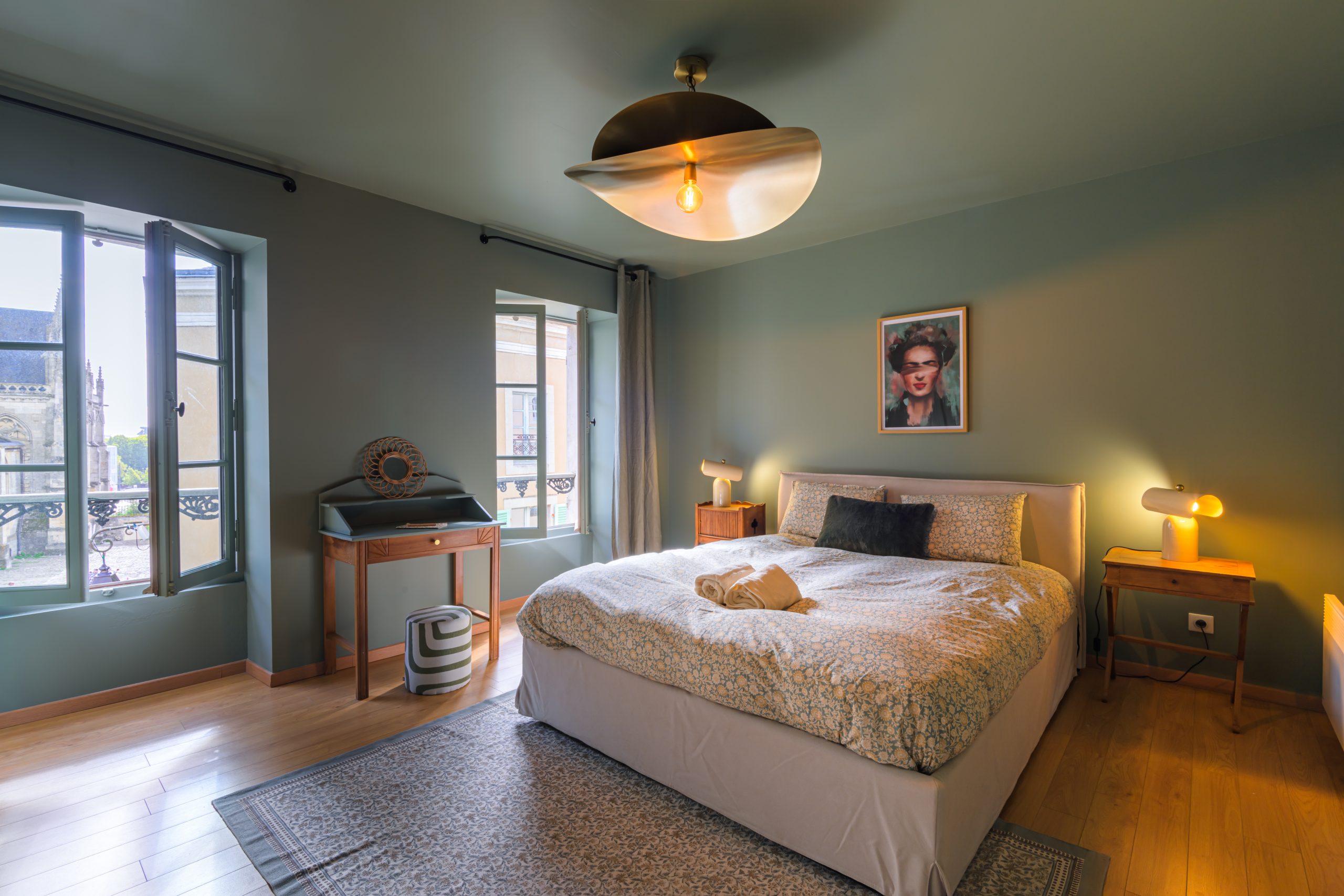 Chambre verte - projet décoratrice intérieur le mans